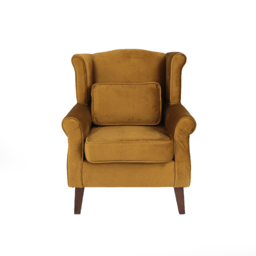 Edinburgh Armchair Yellow Mustard Velluto 8