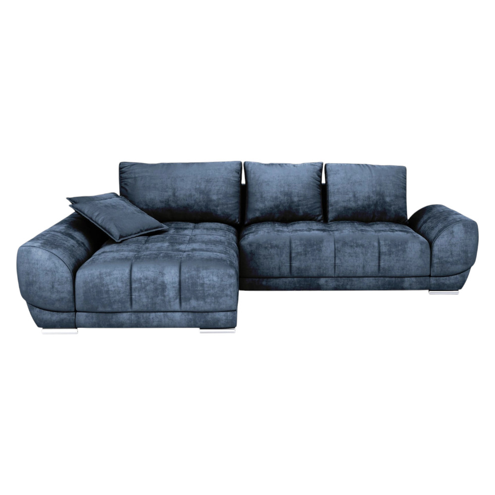 Violet Corner Sofa Bed Dark Blue Monolith 77