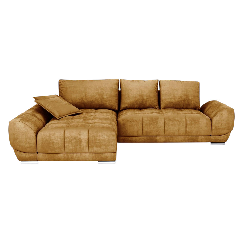 Violet Corner Sofa Bed Orange Monolith 48