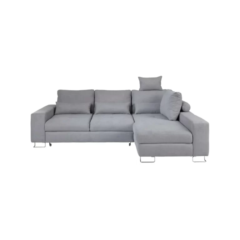 Asti Corner Sofa Bed Right Grey Monolith 84