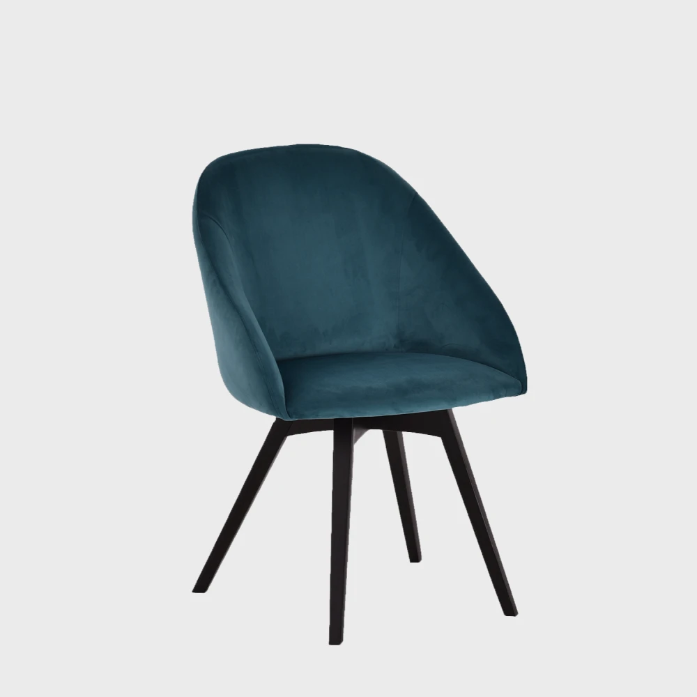 Moreno Chair Blue Velvet / Black