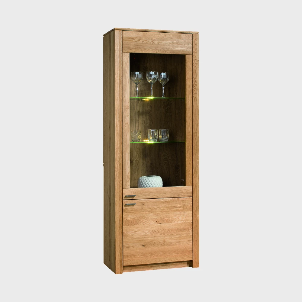 Chantal Display Cabinet Natural Oak
