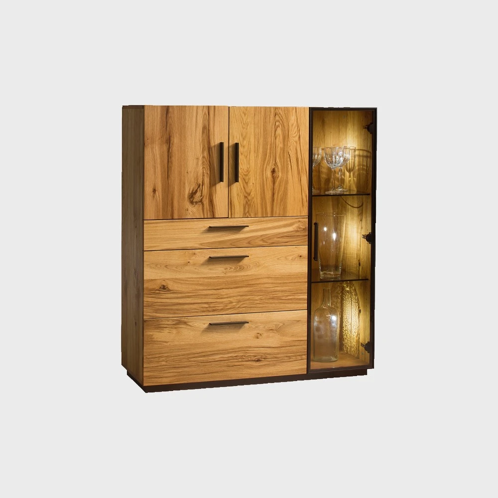 Moreno High Dresser 3 Doors Natural Oak