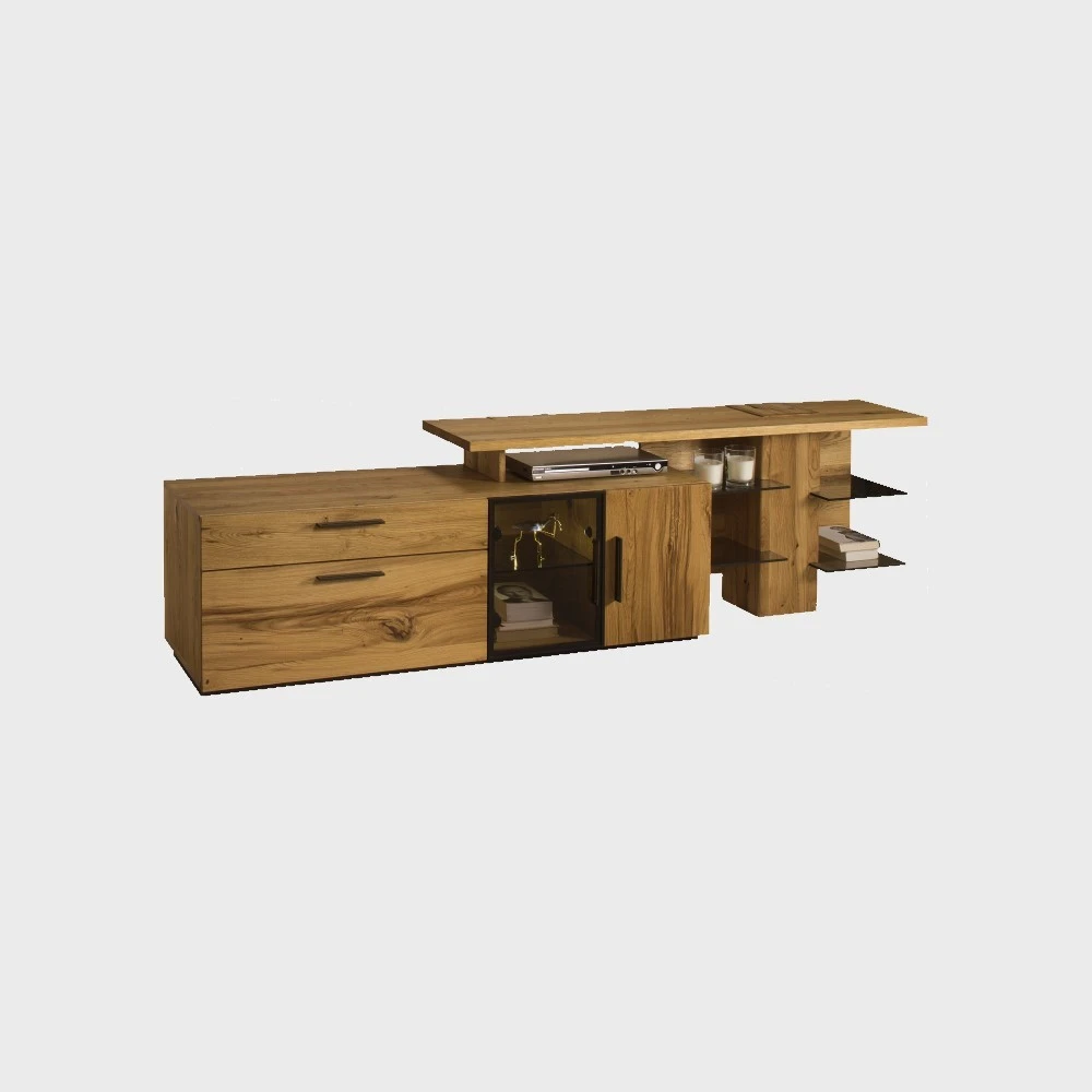 Moreno TV Stand Right Natural Oak + Extension