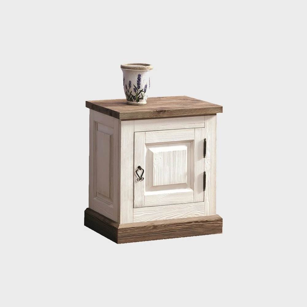 Provance Night Stand White Aged