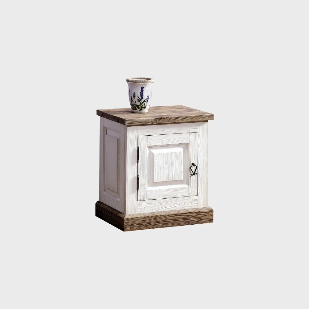 Provance High Night Stand White Aged