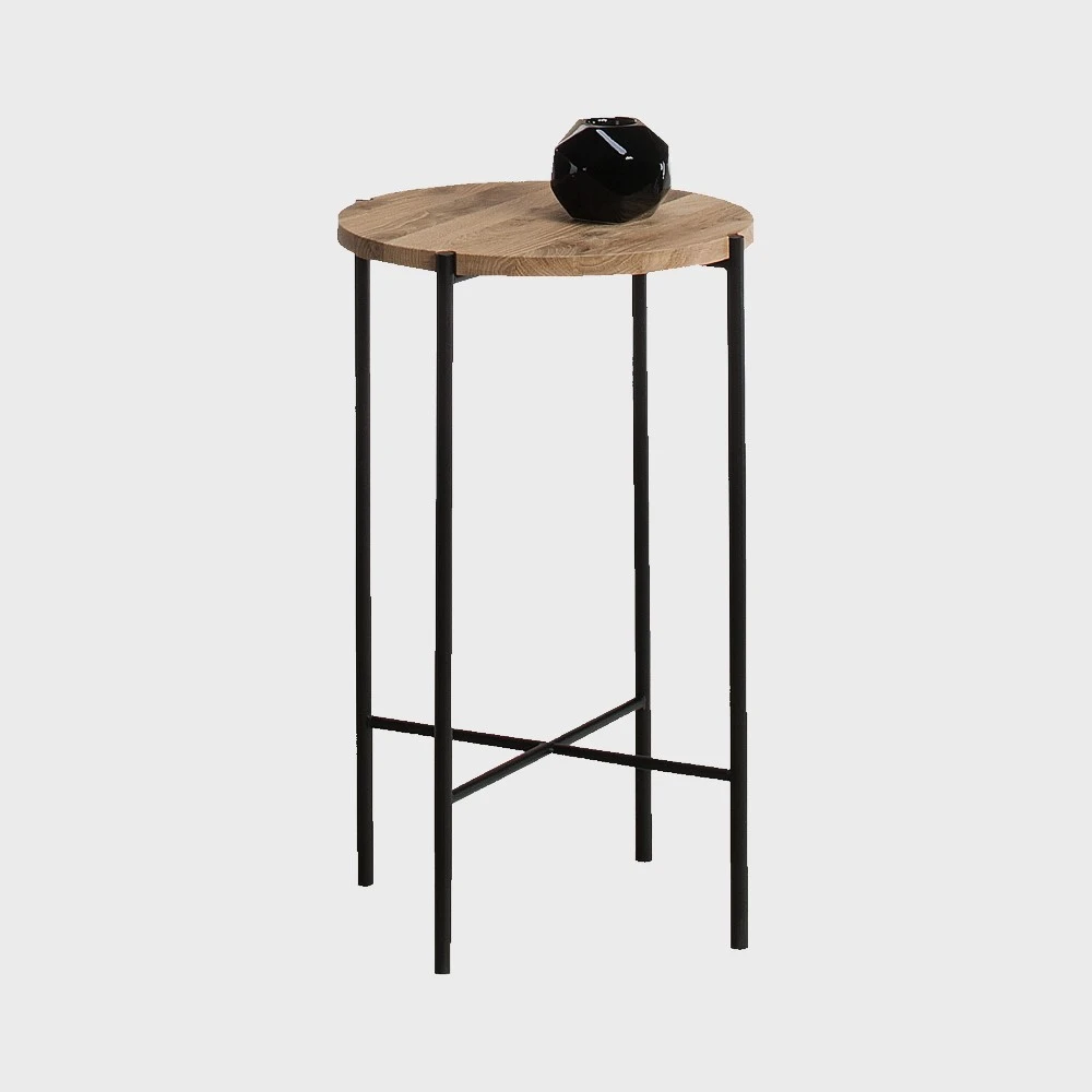 Decore High Coffee Table Round Black