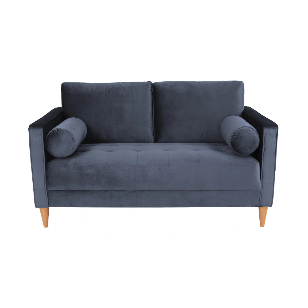 Harper 2 Seater Sofa Blue Velluto 11