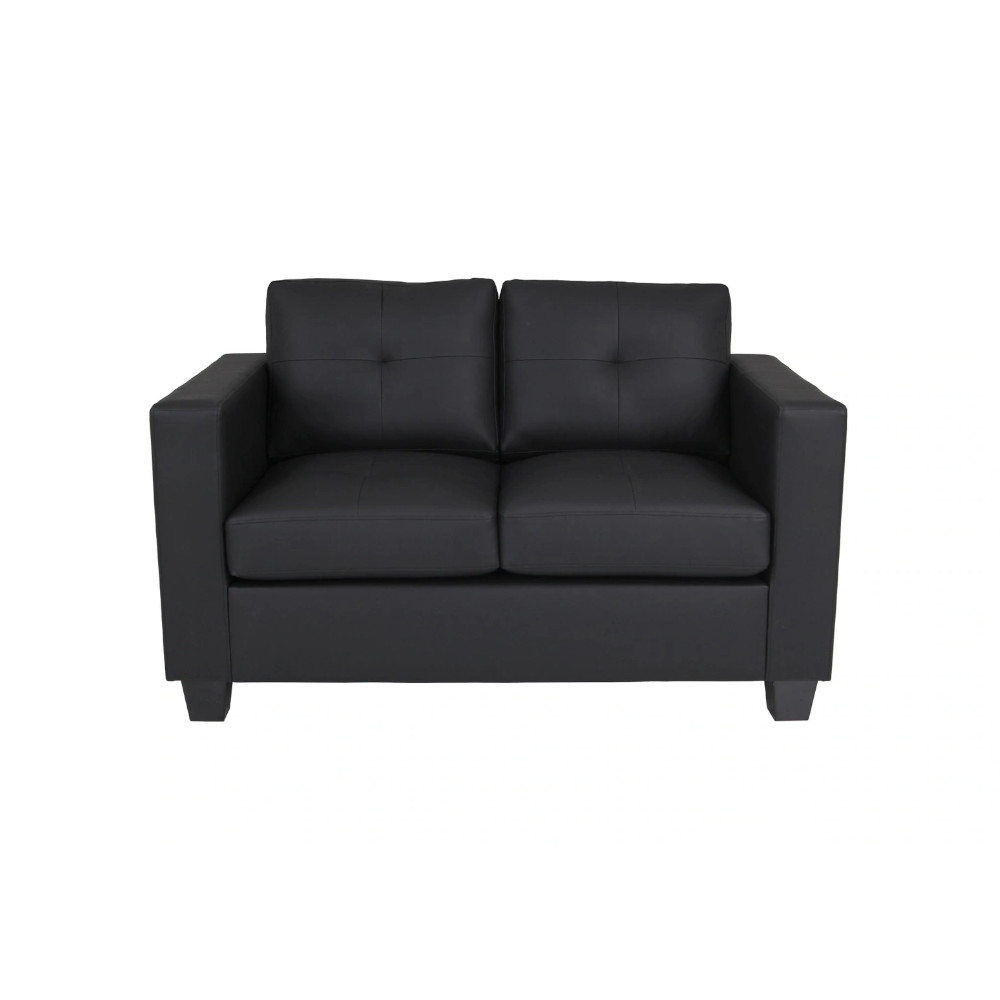 Jerry 2 Seater Sofa Black Soft 11