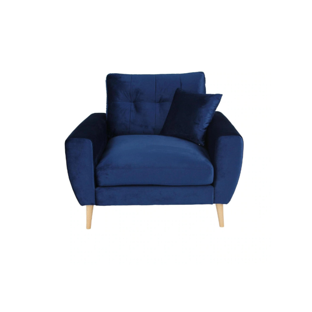 Laura Armchair Navy Blue Velluto 25
