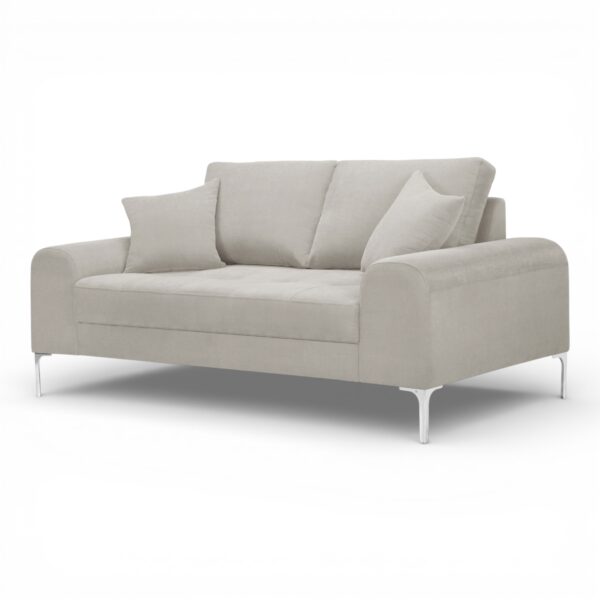 Russel 2 Seater Sofa Light Grey Soro 21
