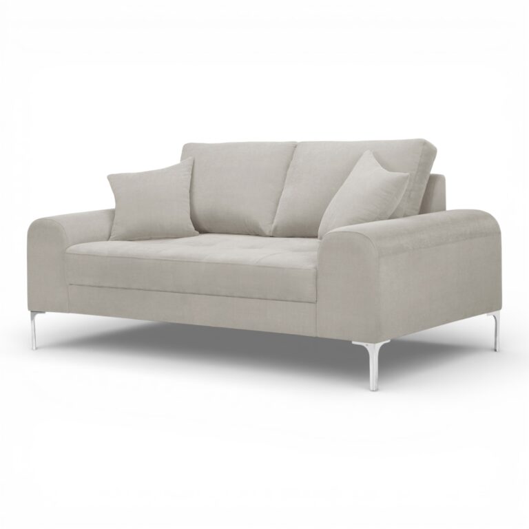 Russel 2 Seater Sofa Light Grey Soro 21