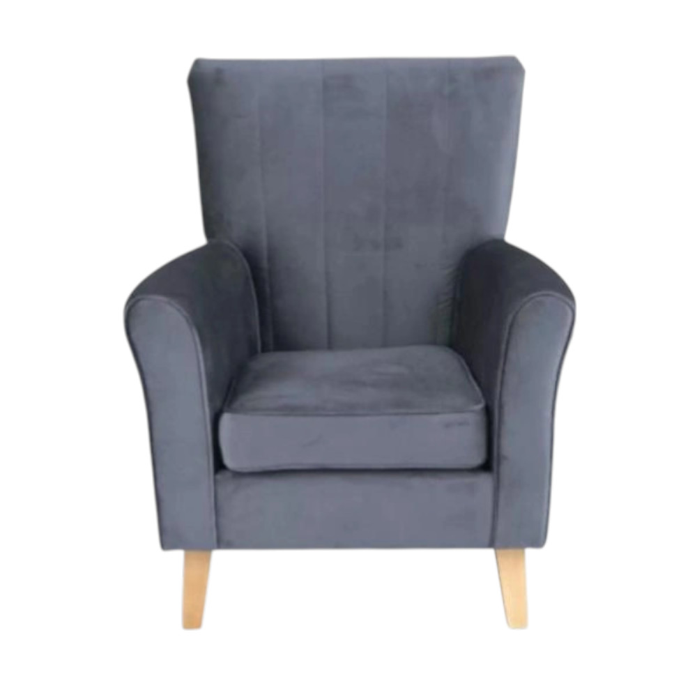 Bristol Armchair Grey Velluto 18