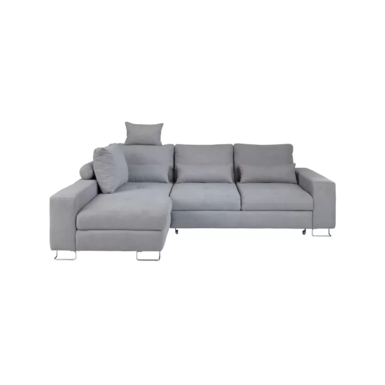 Asti Corner Sofa Bed Left Grey Monolith 84