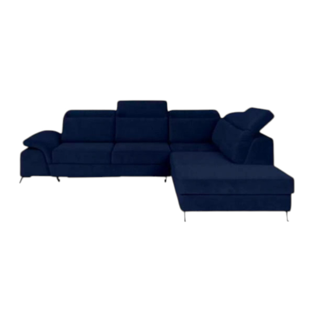 Calvaro Corner Sofa Bed Right Dark Blue Vogue 13