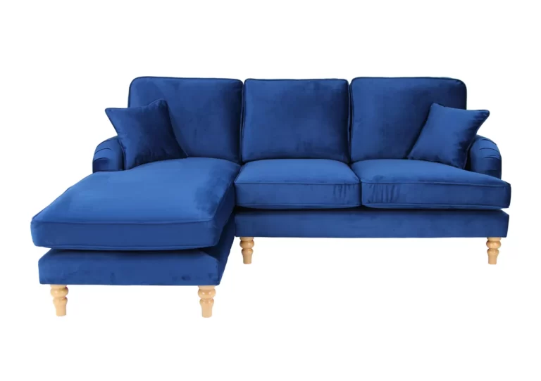 Rupert Corner Sofa Left Velluto 25 Navy Blue