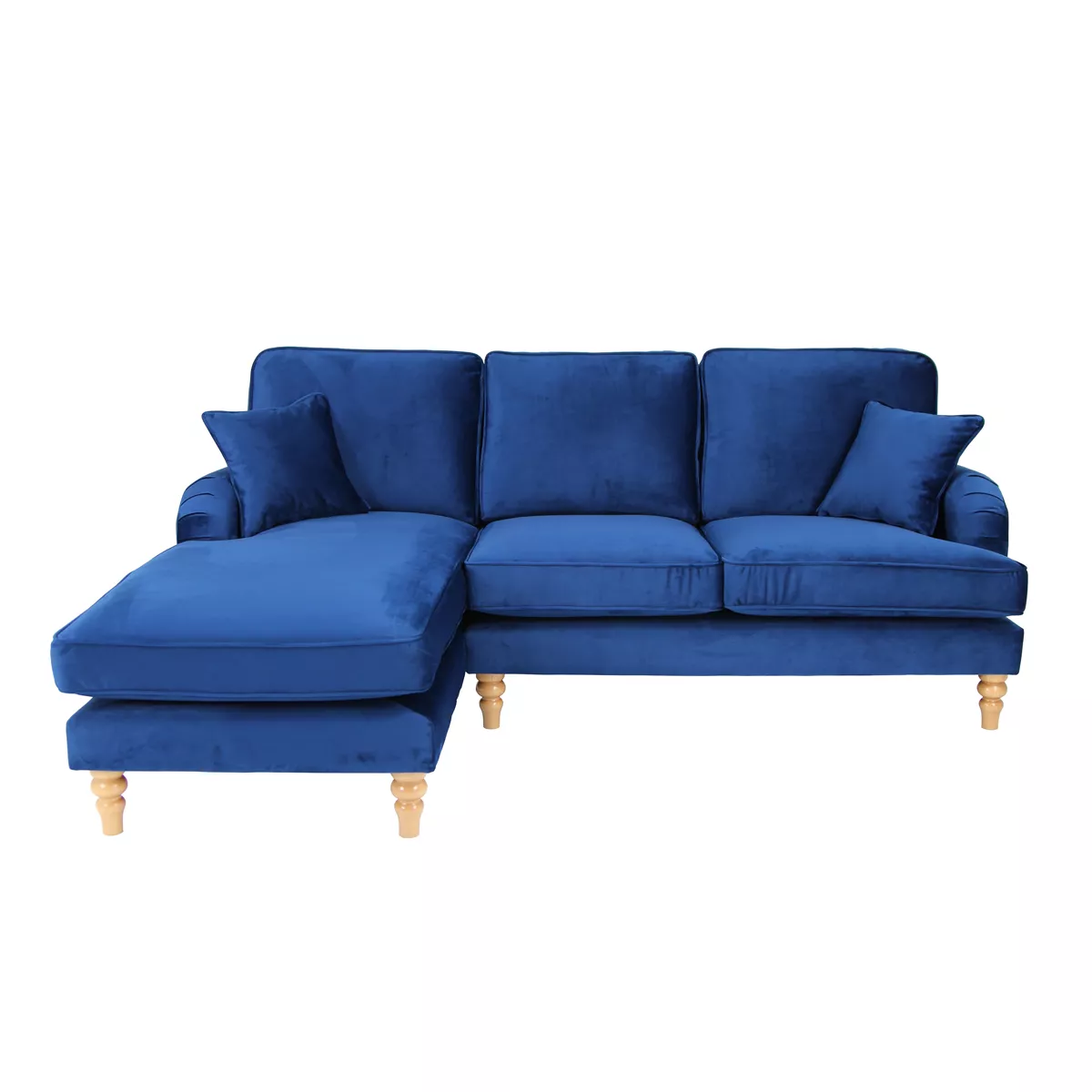 Rupert Corner Sofa Left Velluto 25 Navy Blue