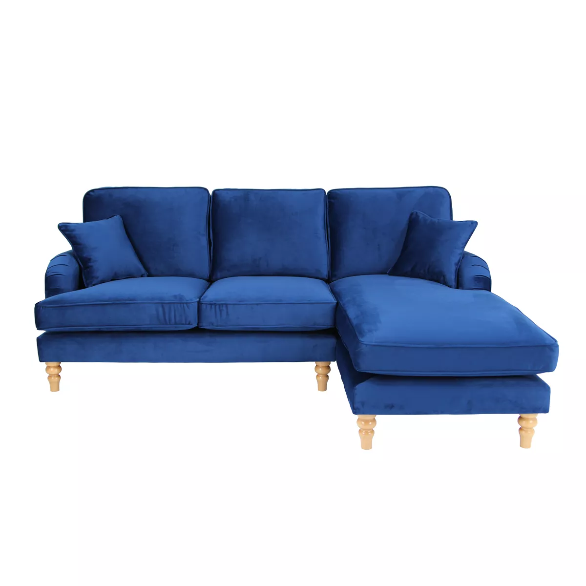 Rupert Corner Sofa Right Velluto 25 Navy Blue
