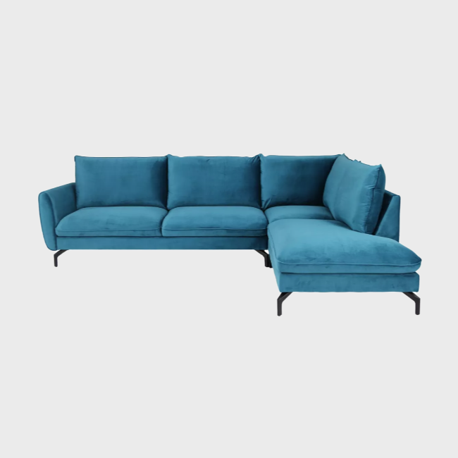 Toronto Corner Sofa Right Turquoise Malia Mallard