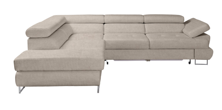 Luton Corner Sofa Bed Left Beige