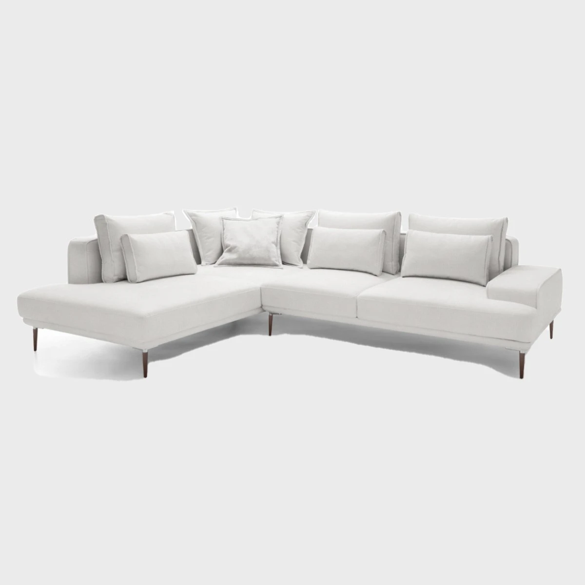 Livio Corner Sofa Bed Left White