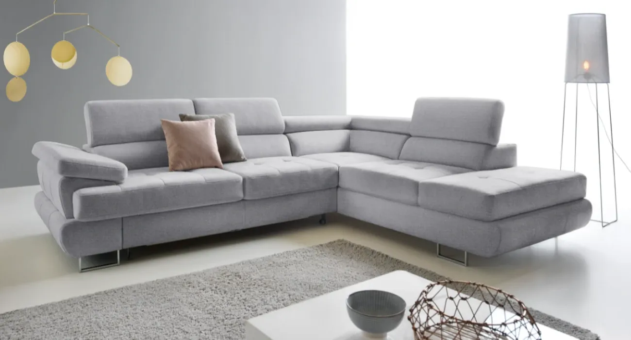 Luton Corner Sofa Bed Right Beige