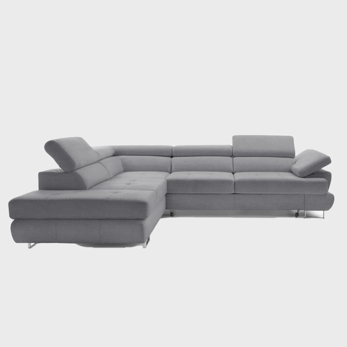 Luton Corner Sofa Bed Left Light Grey