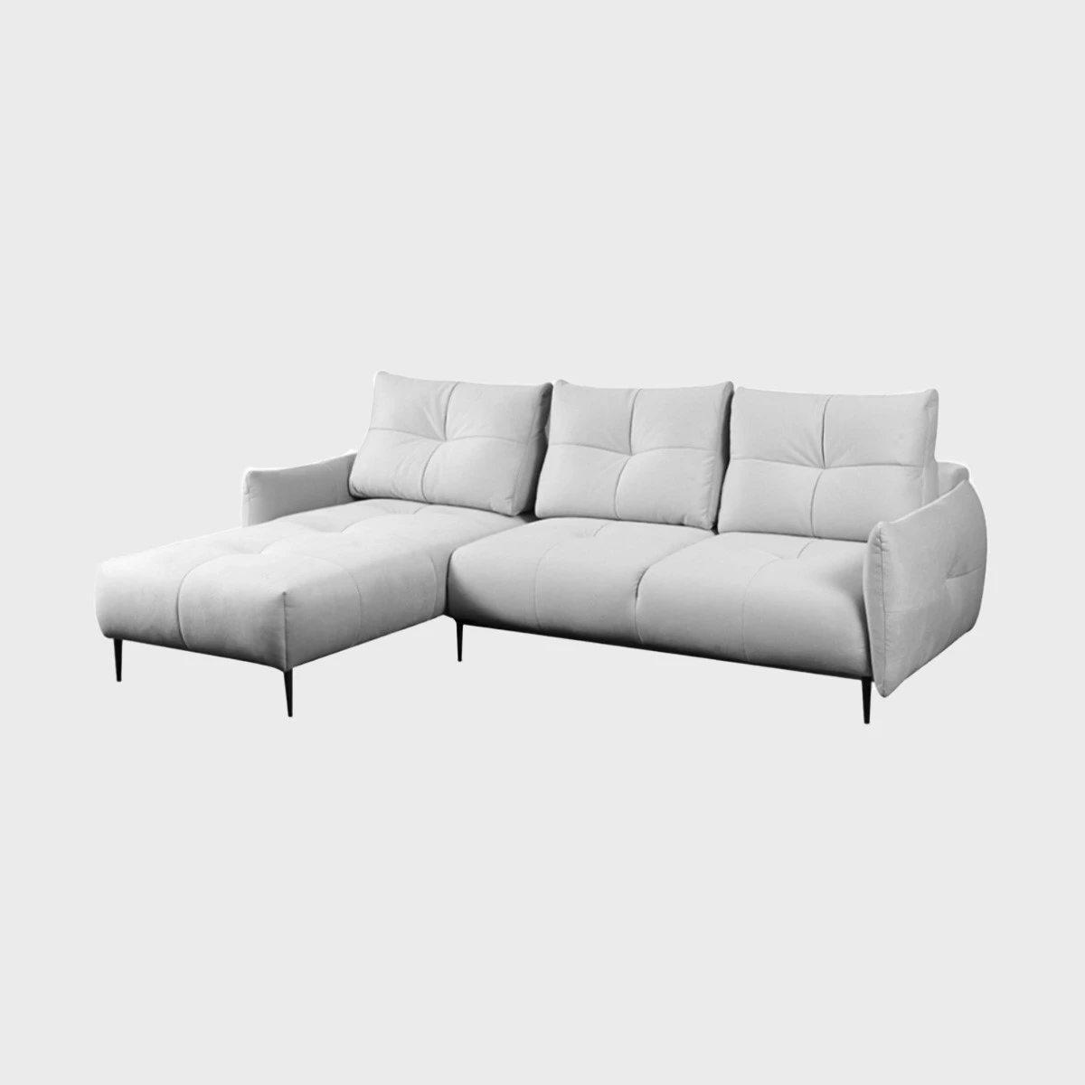Spezia Corner Sofa Bed Left White