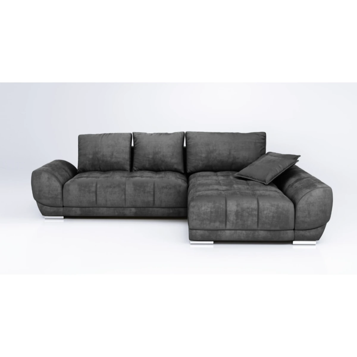 Violet Corner Sofa Bed Right Dark Grey Monolith 95 Furniture Story ...