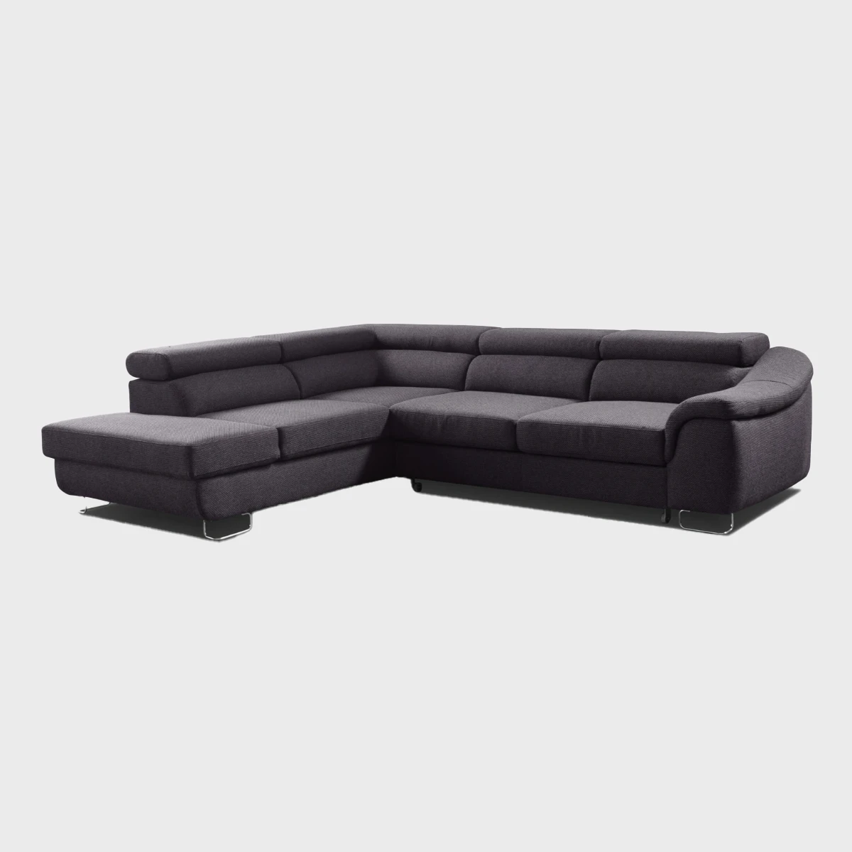 Lavos Corner Sofa Bed Left Black