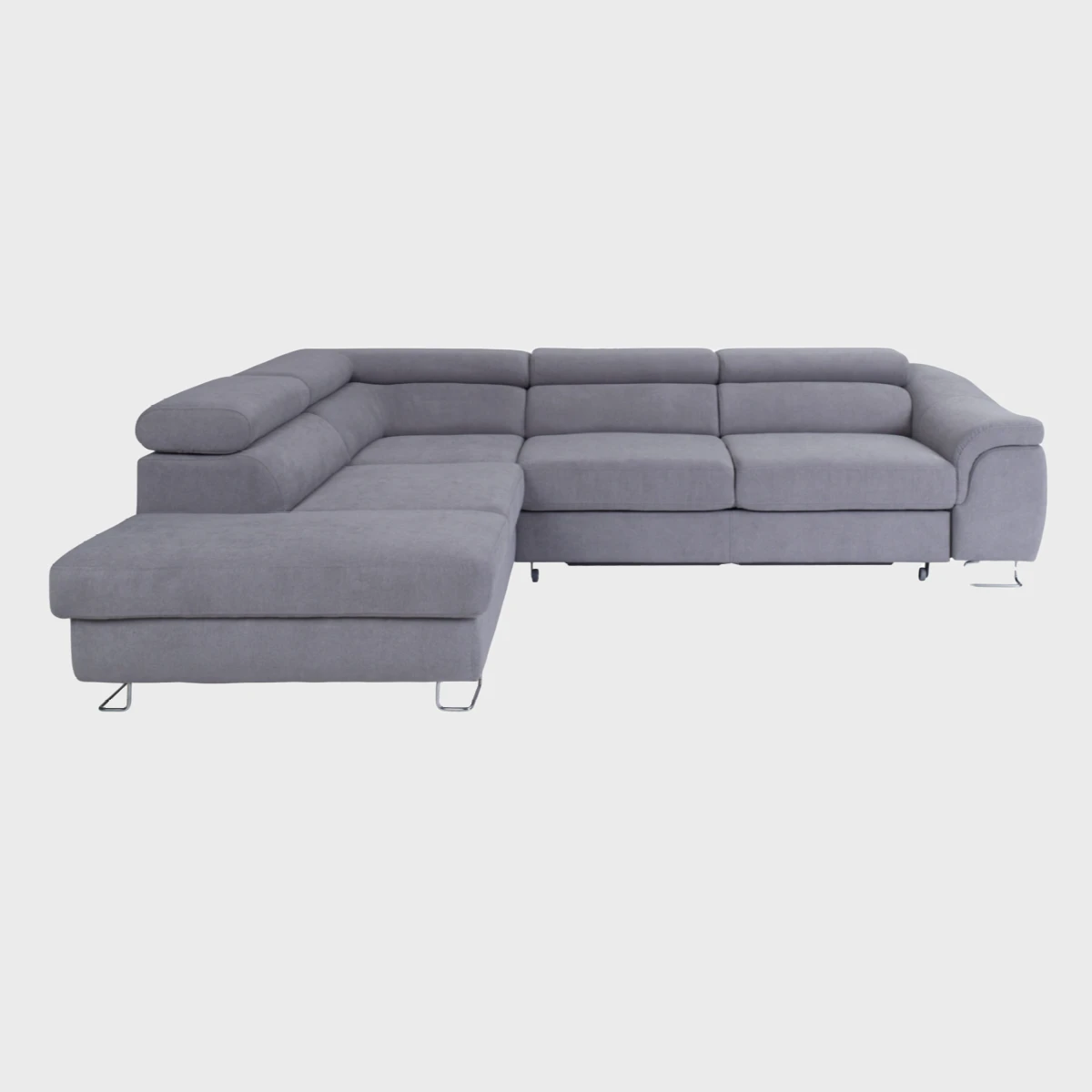 Lavos Corner Sofa Bed Left Grey