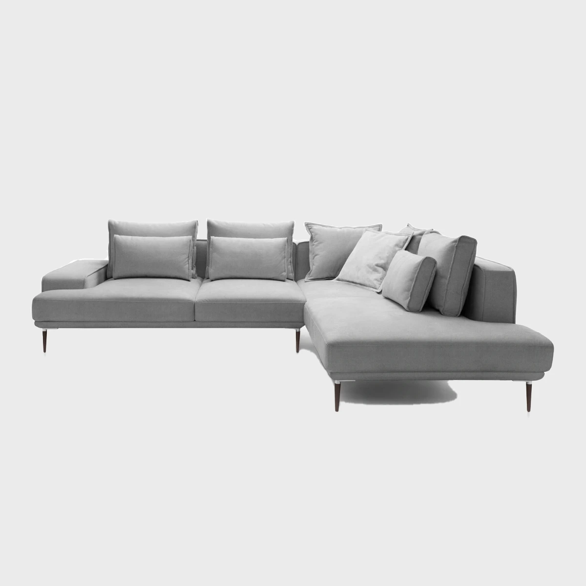 Livio Corner Sofa Bed Right Grey
