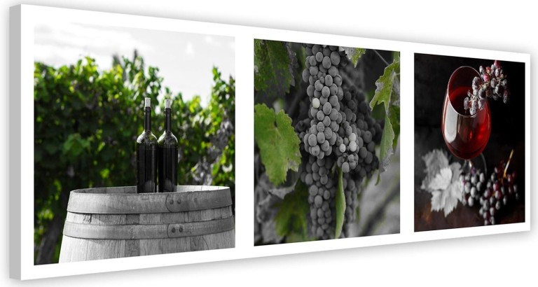 Canvas print, Grapes Leaves