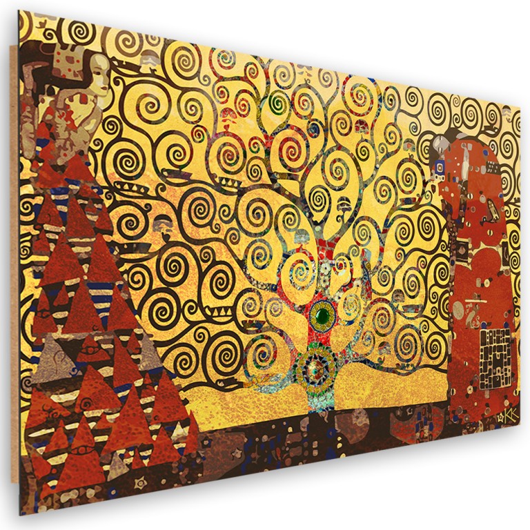 Deco panel print, Tree of life abstract