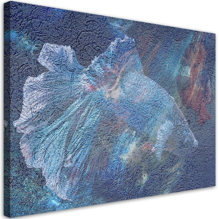 Canvas print, Blue flower abstract