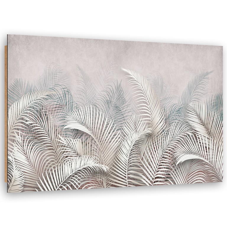 Deco panel print, Palm leaves 3D