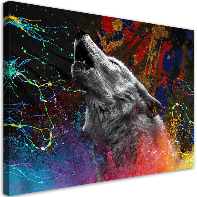 Canvas print, Wolf animal nature