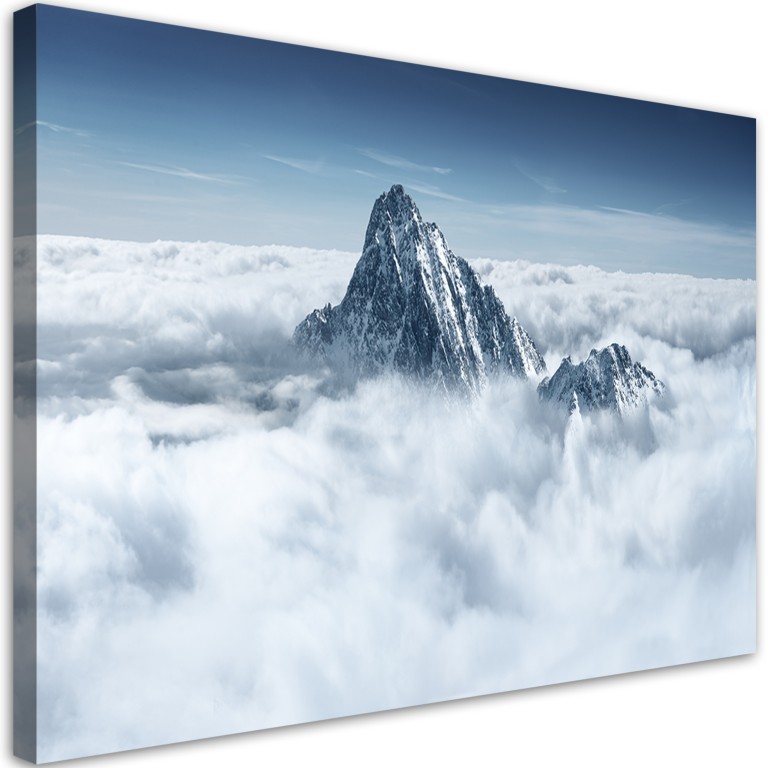 Canvas print, Alps above the clouds
