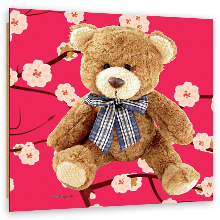 Deco panel print, Plush teddy bear