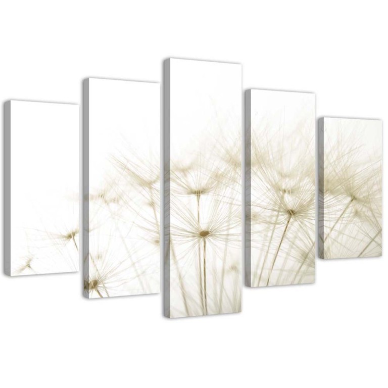 Five piece picture canvas print, Blower Flower Nature