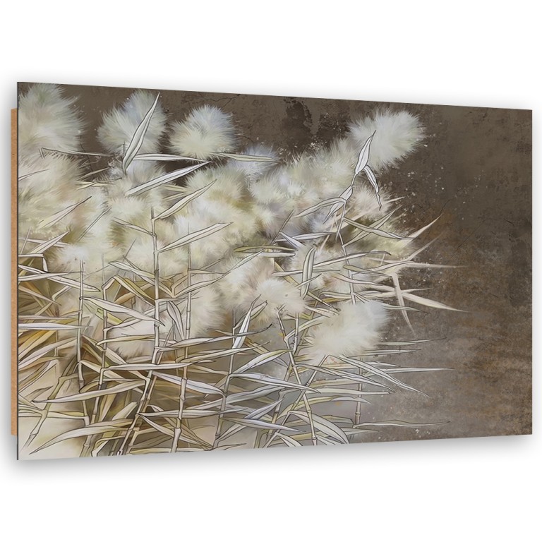 Deco panel print, Reed grass boho