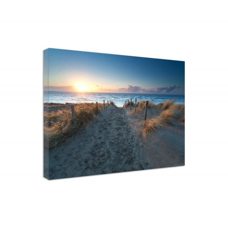 Canvas print, Beach Sea Sand Sunset