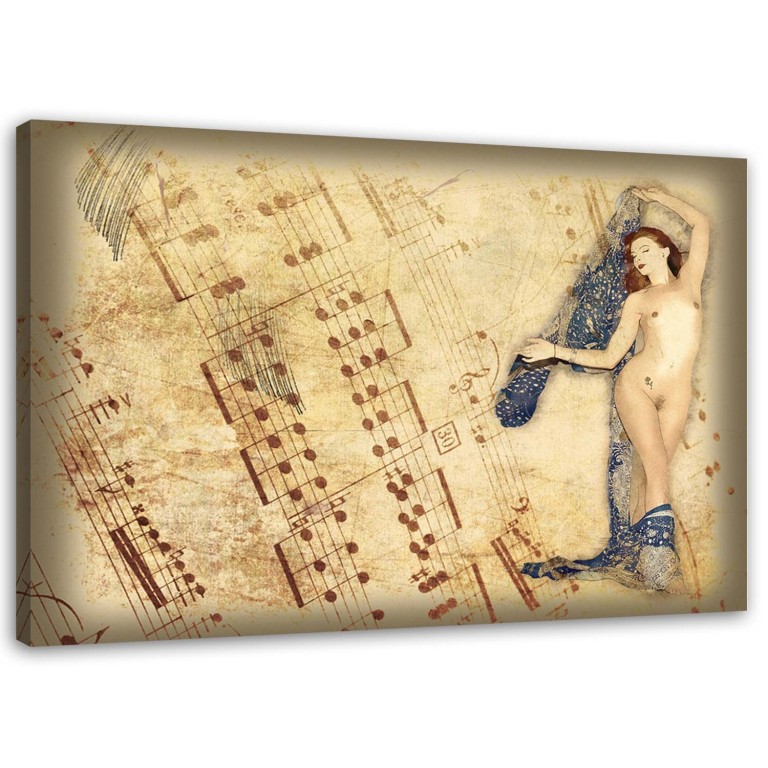 Canvas print, Nude Paintings Woman Retro