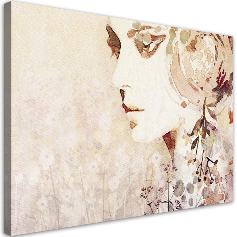 Canvas print, Abstract face of a woman