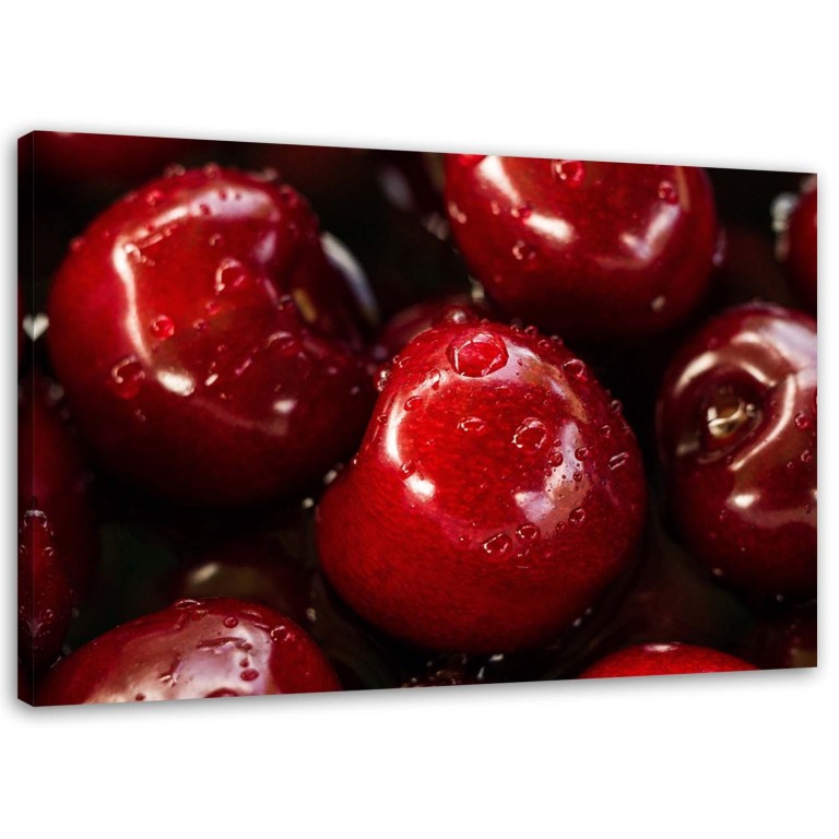 Canvas print, Red Cherries