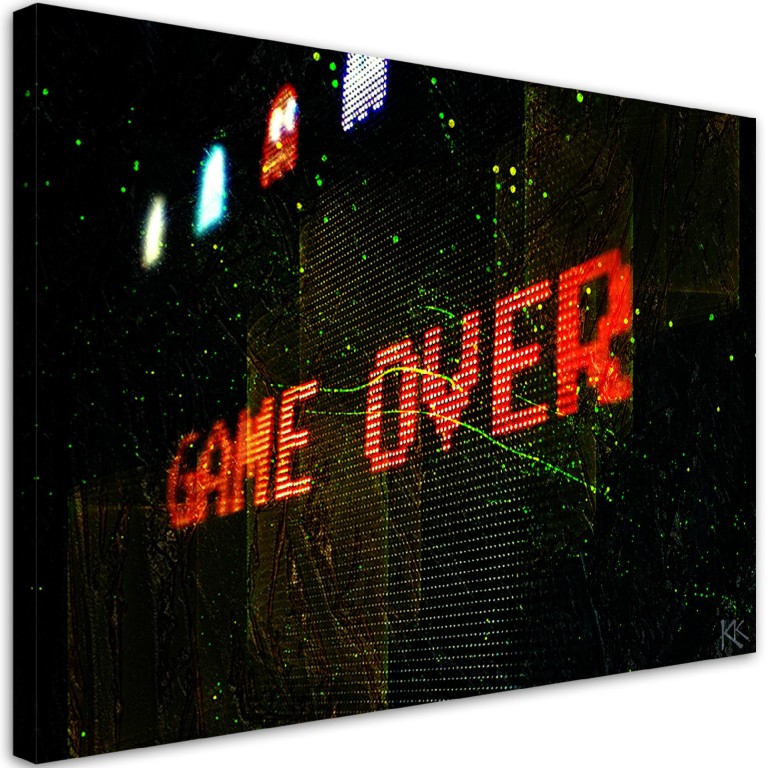 Canvas print, Game Over for the player