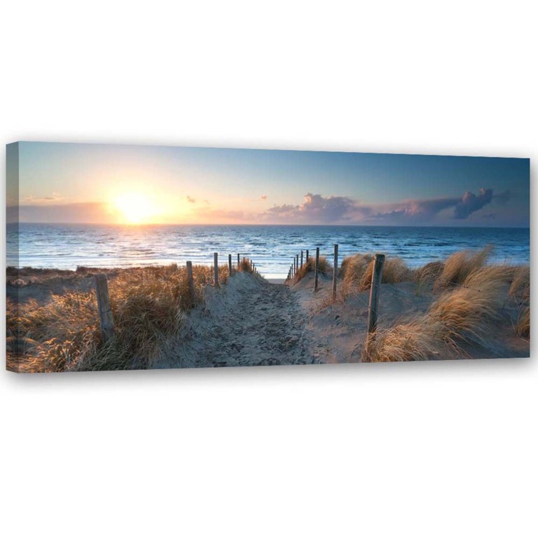 Canvas print, Sunset over the sea