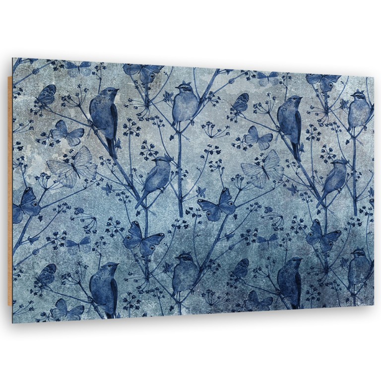 Deco panel print, Birds on the branches