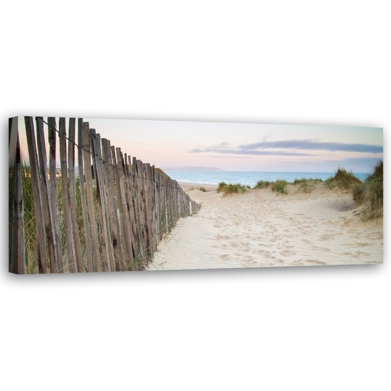 Canvas print, Beach Sunset Panorama