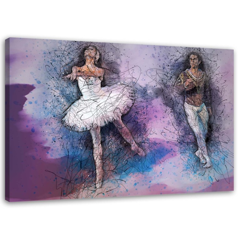 Canvas print, Ballerina Ballet Purple